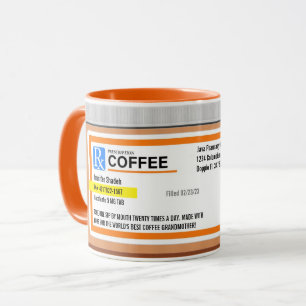 Mug Prescription personnalisée de la meilleure grand-m