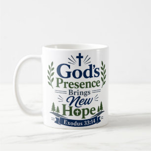 Mug Présence de Dieu apporte un nouvel espoir Verset