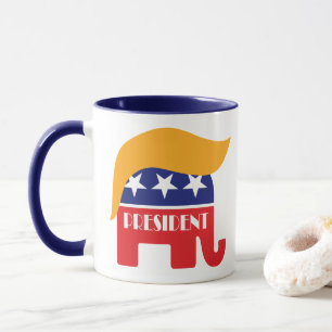 Mug Président Donald Trump GOP Elephant Hair