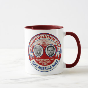 Mug Président Trump JD Vance Jour d'investiture Souven