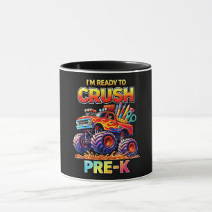 Mug Prêt à écraser le camion monstre pré-maternelle de