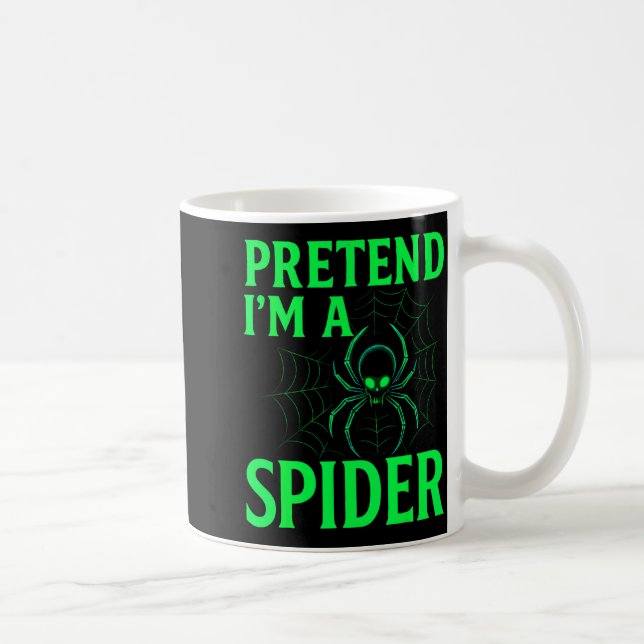 Mug Pretend I’m A Sder Shirt, Funny Halloween Skeleton (Droite)