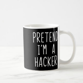 Mug Prétendre que je suis un costume hacker Halloween