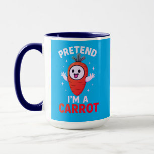 Mug Prétendre que je suis un fantôme de carotte Vegan