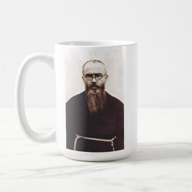 Mug Prêtre catholique polonais Saint Maximilian Kolbe (Gauche)