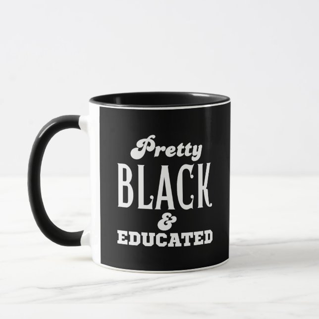 Mug Pretty Black & Educated (Gauche)