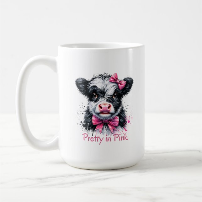 Mug Pretty in Pink Cow (Gauche)