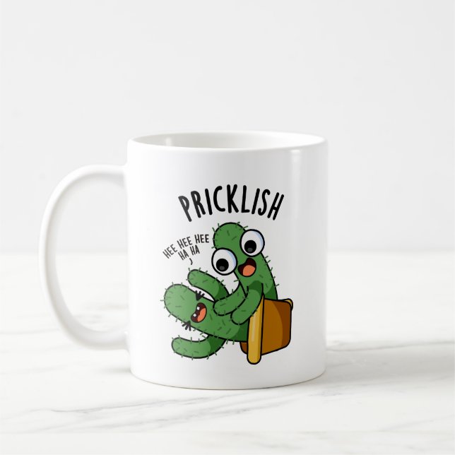 Mug Pricklish Funny Cactus Puns (Gauche)