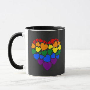 Mug Pride- gay arc-en-ciel coeur de l'amour
