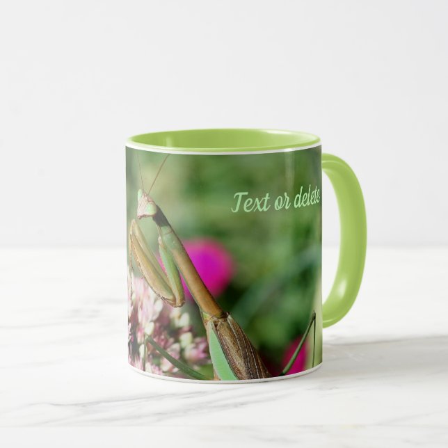 Mug Prier Mantis Nature Personnalisé (Devant droit)