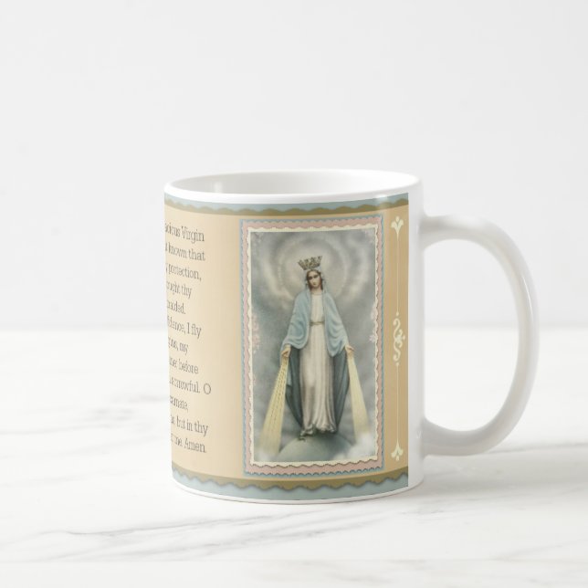 Mug Prière bénie de Vierge Marie Memorare (Droite)