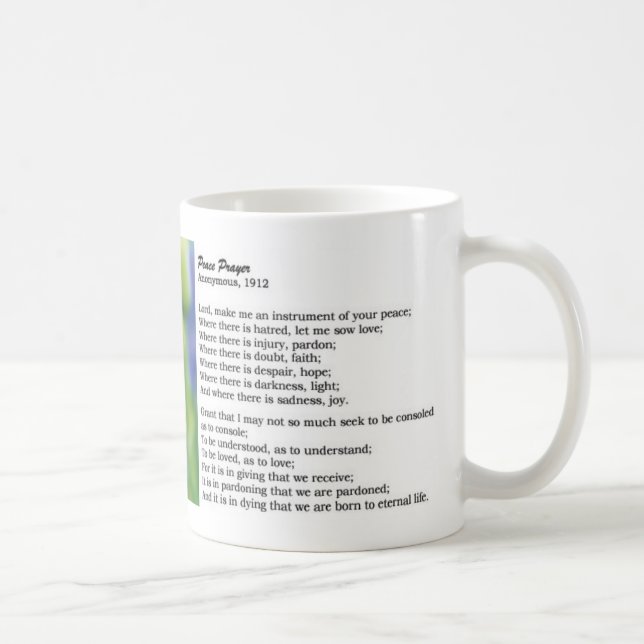 Mug Prière de paix (Droite)