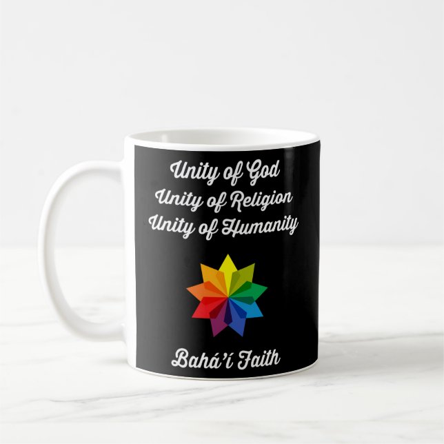 Mug Prière religieuse bahaïe Citation de la foi bahaïe (Gauche)
