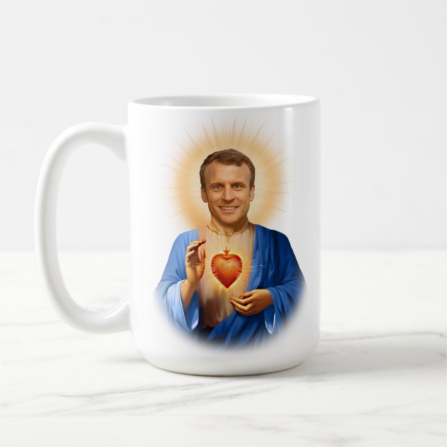 Mug Prière Saint Emmanuel Macron (Gauche)