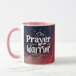 Mug PRIÈRE WARRIOR Citation chrétienne inspirationnell