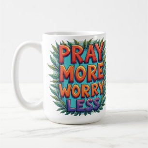 Mug Priez Plus Inquiétez Moins 2 (couleur)
