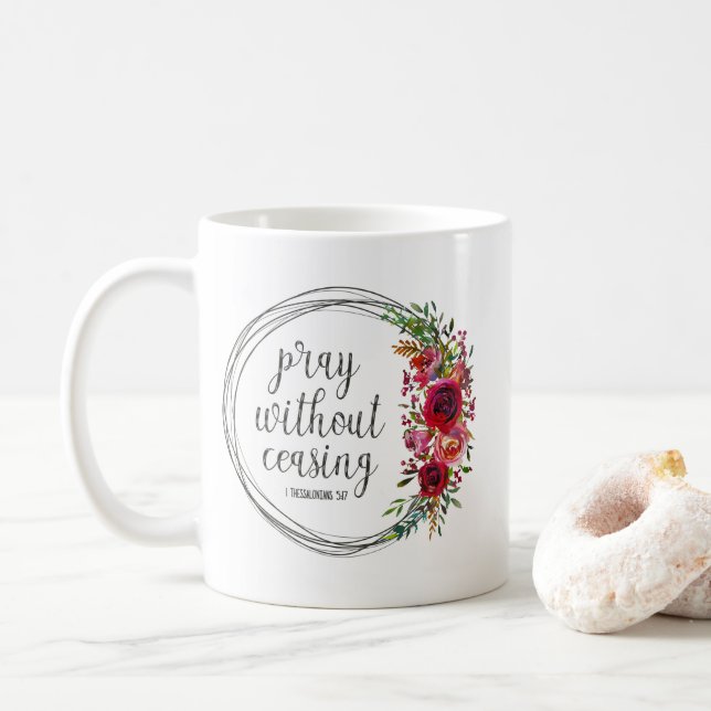 Mug Priez Sans Cesse (Avec donut)