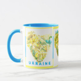 Mug Primula veris Heart Cowslip Ukraine