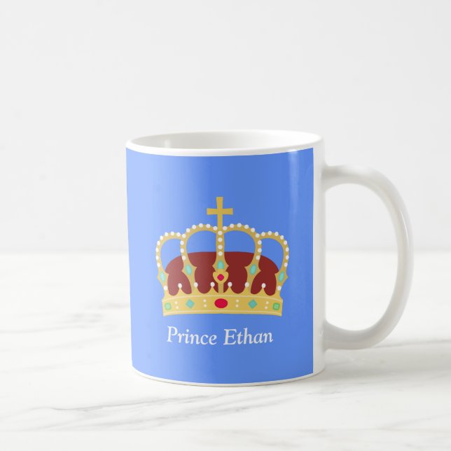 Mug Prince élégant Crown avec des bijoux pour des (Droite)
