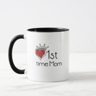 Mug Princess Heart 1st Time Maman Tshirts et cadeaux