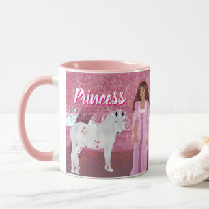 Mug Princesse dans la forêt rose Fairytale Whimsiq