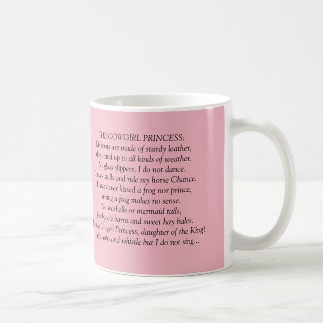Mug Princesse de cow-girl (Droite)