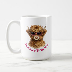 Mug Princesse de pâturage Vache Highland mignonne drôl