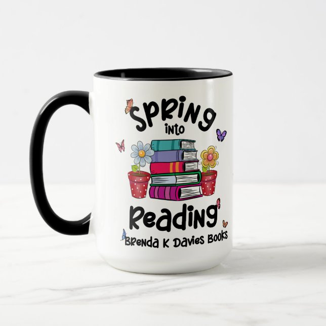 Mug Printemps En Lecture Brenda K Davies Livres (Gauche)