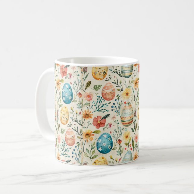 Mug Printemps Floraison Pâques 2 (Devant gauche)