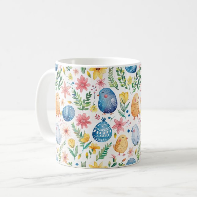Mug Printemps Floraison Pâques 3 (Devant gauche)