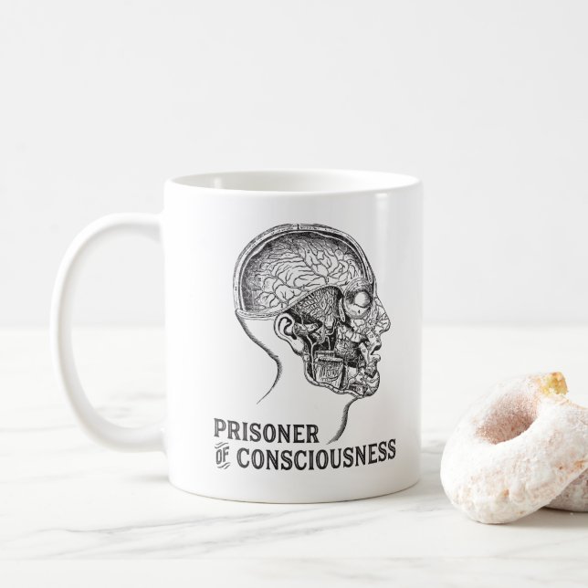 Mug Prisonnier de neurologue d'esprit humain de (Avec donut)