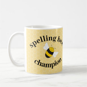 Mug Prix du champion d'abeille orthographique pour le 