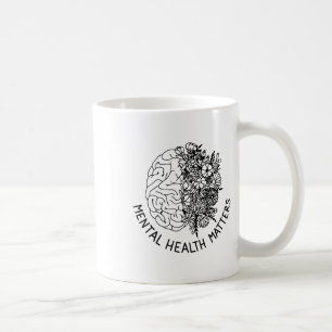 Mug Problèmes de santé Fleurs du cerveau humain Sensib
