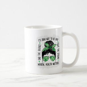 Mug Problèmes de santé Messy Bun Sensibilisation à la