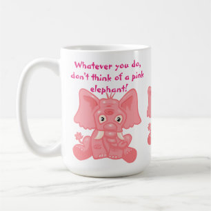 Mug Processus ironique Eléphant rose