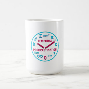 Mug Procrastination temporelle Physique Horloge T-shir