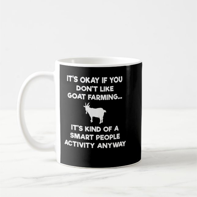 Mug Producteur de chèvres amusant - intelligent - Chèv (Gauche)