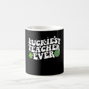 Mug Prof le plus chanceux Disco Ball Shamrock Groovy
