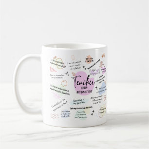 Mug Professeur Affirmations quotidiennes Appréciation 