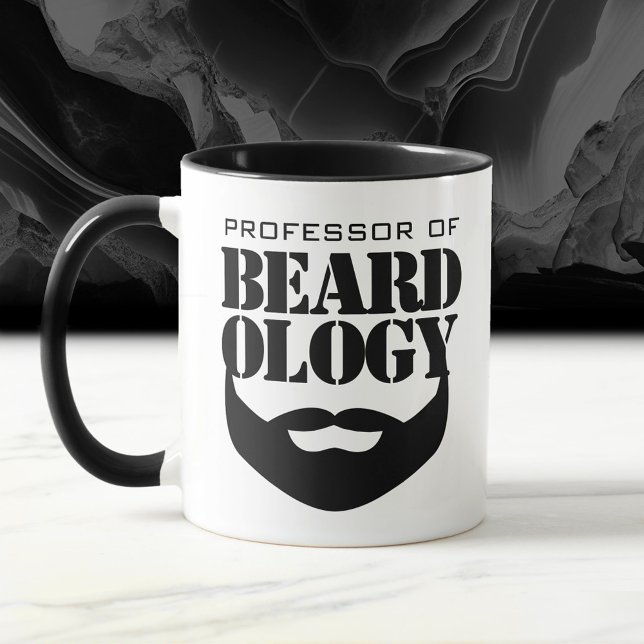 Mug Professeur amusant de Beardologie (Funny Professor of Beardology Mug Cover Photo)