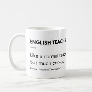 Mug Professeur d'anglais Professeur cool et éducateur