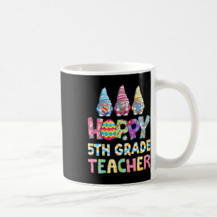 Mug Professeur de 5e année de Pâques Tie Dye Gnomes Ti