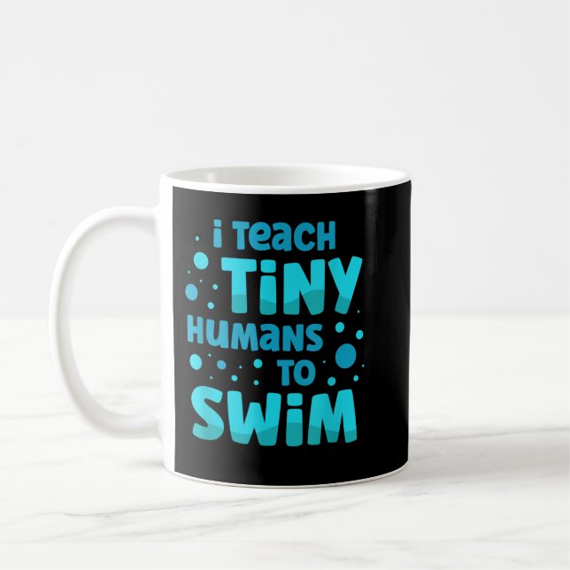 Mug Professeur De Baignade J'Enseigne À Des Humains Mi (Gauche)