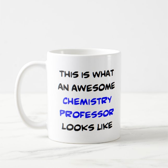 Mug professeur de chimie, génial (Gauche)