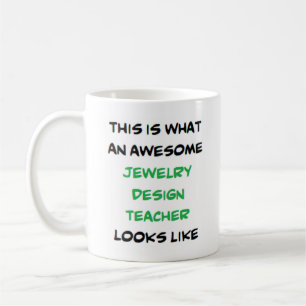 Mug professeur de design de bijoux, génial