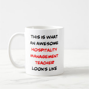 Mug professeur de gestion d'hospitalité, génial