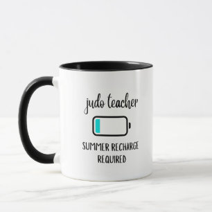 Mug Professeur de Judo Recharge d'Été - Drôle d'Arts M