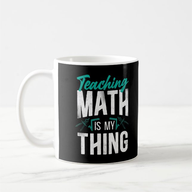 Mug Professeur de mathématiques Enseignement Nerd Étud (Gauche)
