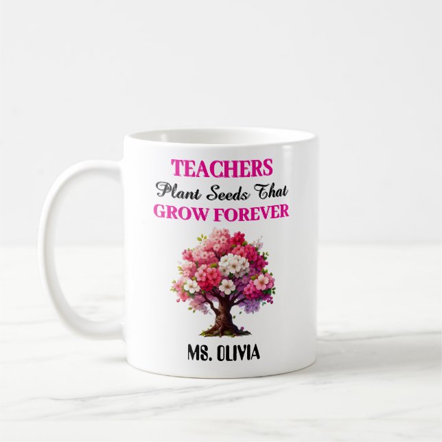 Mug Professeur de Merci - Cadeau de motivation pour le (Gauche)