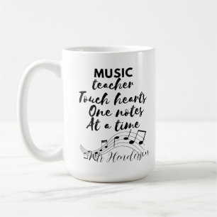 Mug Professeur de musique touche le cœur jour de recon